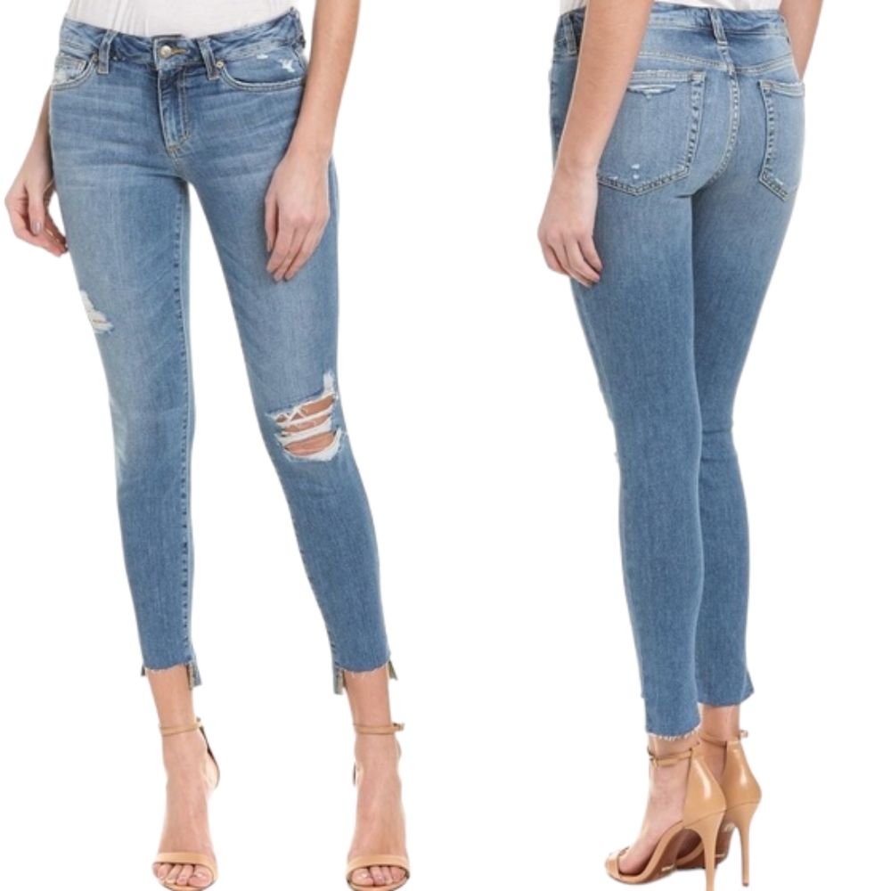 Joe's jeans Wakley Skinny Crop Distressed Cuffed Jeans Size 31